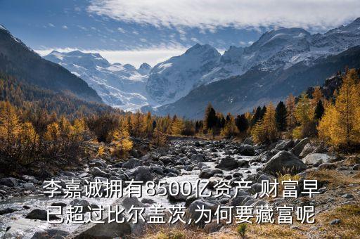  李嘉誠(chéng)擁有8500億資產(chǎn),財(cái)富早已超過(guò)比爾蓋茨,為何要藏富呢