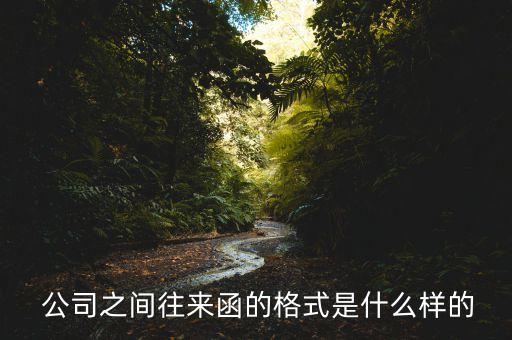  公司之間往來(lái)函的格式是什么樣的