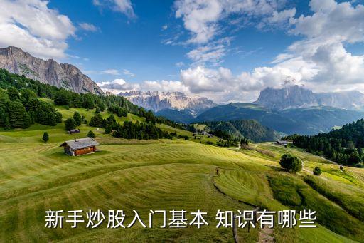 新手炒股入門基本 知識有哪些