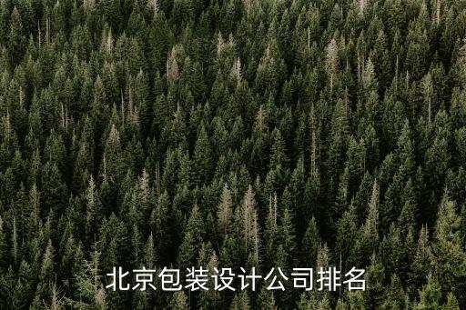  北京包裝設計公司排名