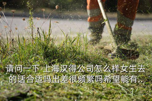 請(qǐng)問一下 上海漢得公司怎么樣女生去的話合適嗎出差很頻繁嗎希望能有...