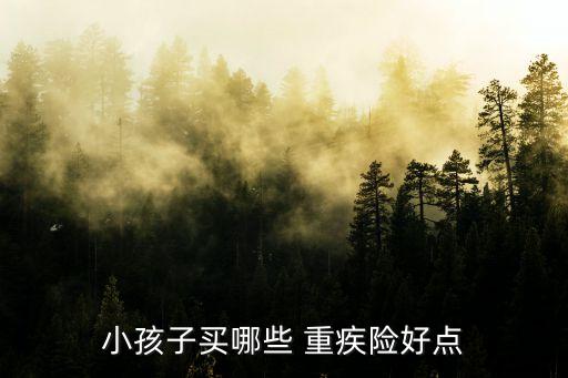 小孩子買(mǎi)哪些 重疾險(xiǎn)好點(diǎn)