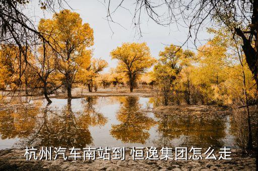 杭州汽車(chē)南站到 恒逸集團(tuán)怎么走