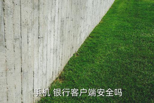  手機(jī) 銀行客戶端安全嗎