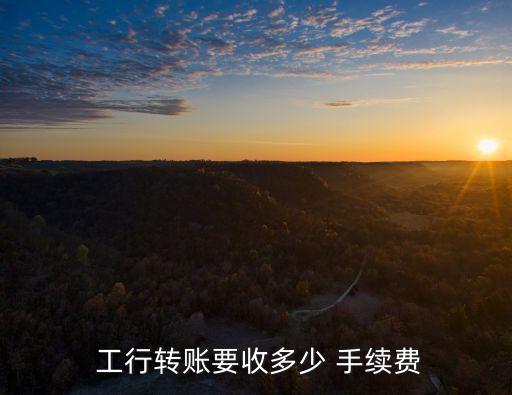  工行轉賬要收多少 手續(xù)費