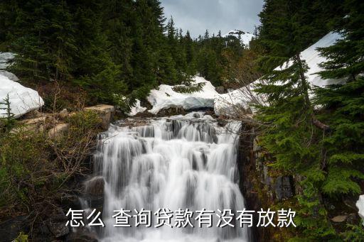 怎么 查詢(xún)貸款有沒(méi)有放款