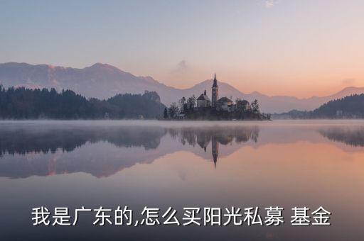 我是廣東的,怎么買(mǎi)陽(yáng)光私募 基金