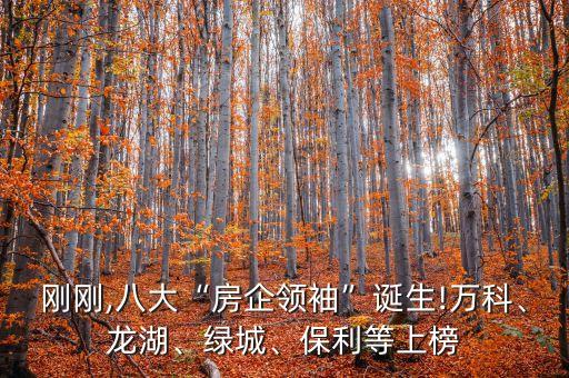 剛剛,八大“房企領(lǐng)袖”誕生!萬科、龍湖、綠城、保利等上榜