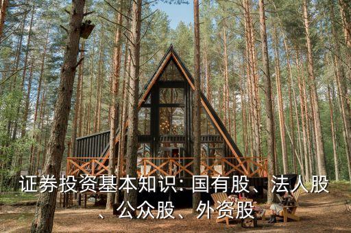 證券投資基本知識(shí): 國(guó)有股、法人股、公眾股、外資股