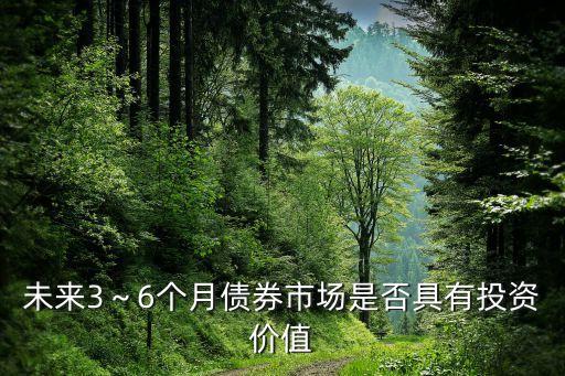未來3～6個(gè)月債券市場(chǎng)是否具有投資價(jià)值