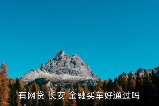 有網(wǎng)貸 長(zhǎng)安 金融買車好通過嗎