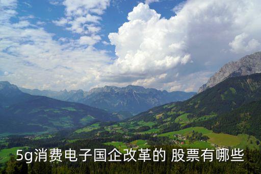 5g消費(fèi)電子國(guó)企改革的 股票有哪些