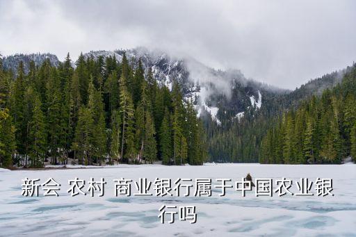 新會(huì) 農(nóng)村 商業(yè)銀行屬于中國農(nóng)業(yè)銀行嗎