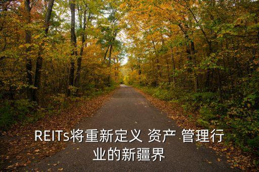 REITs將重新定義 資產 管理行業(yè)的新疆界