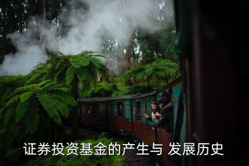 證券投資基金的產生與 發(fā)展歷史