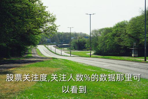 股票關注度,關注人數(shù)%的數(shù)據(jù)那里可以看到