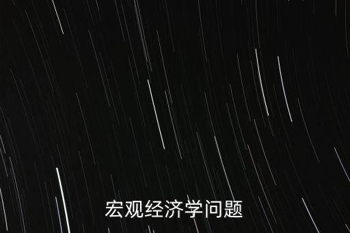 宏觀經(jīng)濟(jì)學(xué)問(wèn)題