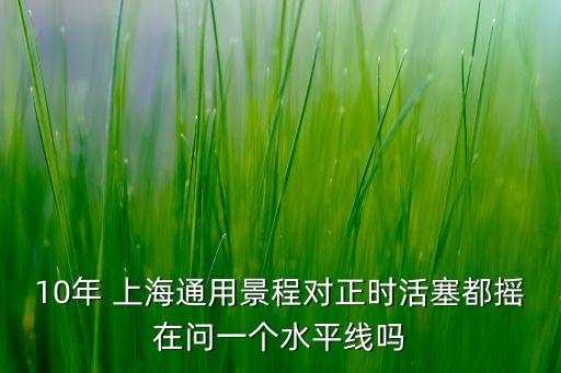 10年 上海通用景程對正時活塞都搖在問一個水平線嗎