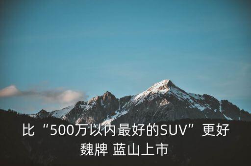 比“500萬(wàn)以?xún)?nèi)最好的SUV”更好魏牌 藍(lán)山上市