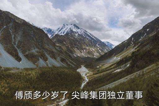 傅頎多少歲了 尖峰集團獨立董事