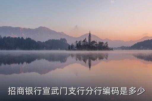  招商銀行宣武門(mén)支行分行編碼是多少