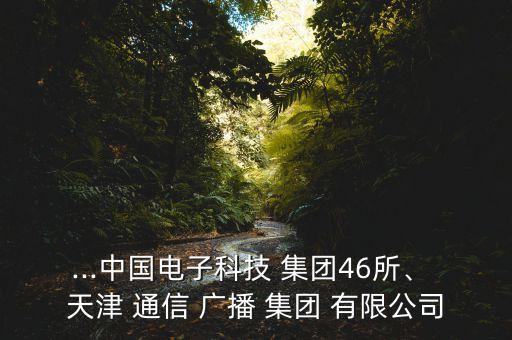 ...中國電子科技 集團46所、 天津 通信 廣播 集團 有限公司