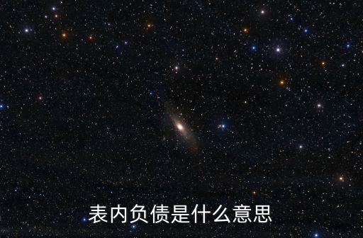 表內負債是什么意思