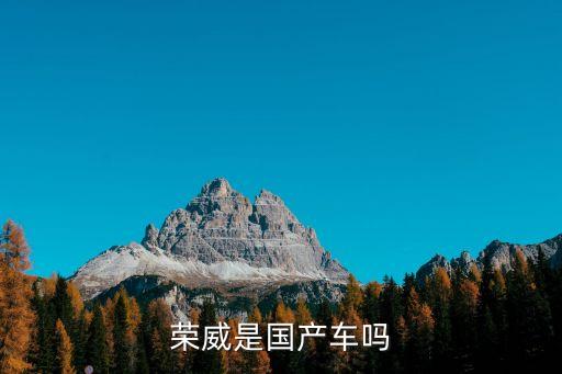 榮威是國產車嗎