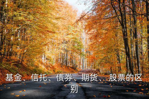 基金、信托、債券、期貨、 股票的區(qū)別