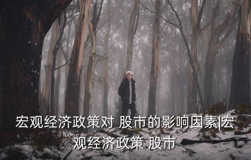 宏觀經濟政策對 股市的影響因素|宏觀經濟政策 股市