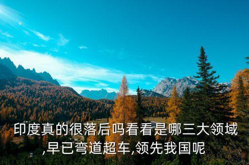  印度真的很落后嗎看看是哪三大領(lǐng)域,早已彎道超車(chē),領(lǐng)先我國(guó)呢