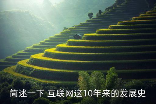 簡(jiǎn)述一下 互聯(lián)網(wǎng)這10年來的發(fā)展史