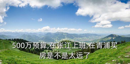 500萬(wàn)預(yù)算,在張江上班,在青浦買(mǎi)房是不是太遠(yuǎn)了