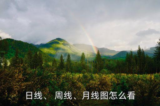 日線、 周線、月線圖怎么看