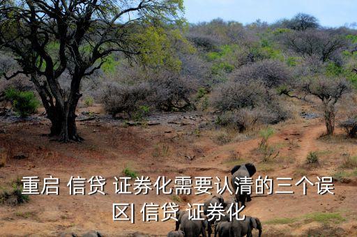 重啟 信貸 證券化需要認(rèn)清的三個誤區(qū)| 信貸 證券化