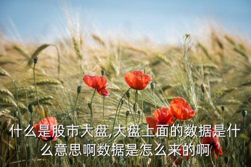 什么是股市大盤,大盤上面的數(shù)據(jù)是什么意思啊數(shù)據(jù)是怎么來(lái)的啊