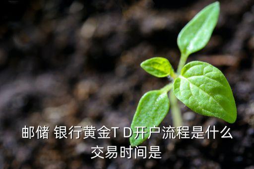 郵儲(chǔ) 銀行黃金T D開(kāi)戶流程是什么交易時(shí)間是