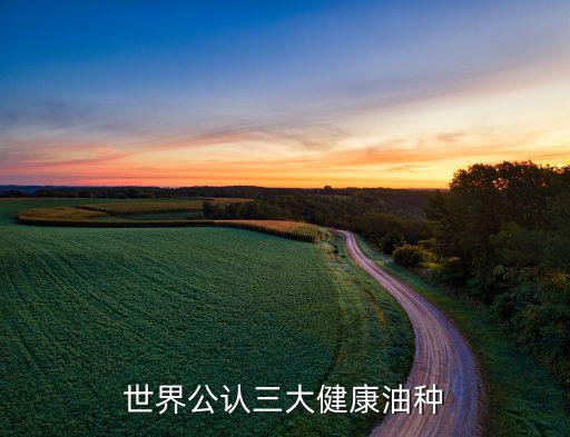 世界公認三大健康油種