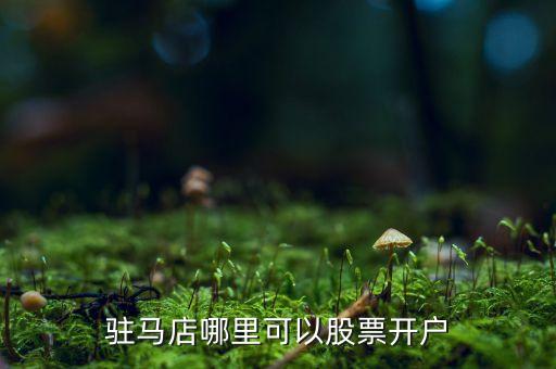 駐馬店哪里可以股票開(kāi)戶