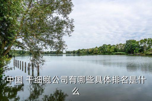 中國(guó) 干細(xì)胞公司有哪些具體排名是什么