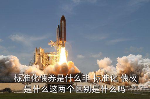  標準化債券是什么非 標準化 債權是什么這兩個區(qū)別是什么嗎