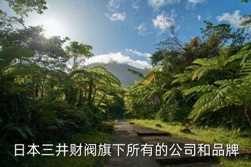 日本三井財閥旗下所有的公司和品牌
