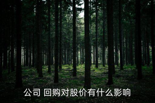 公司 回購(gòu)對(duì)股價(jià)有什么影響
