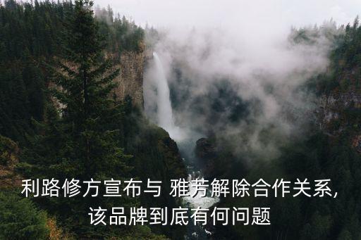 利路修方宣布與 雅芳解除合作關(guān)系,該品牌到底有何問(wèn)題