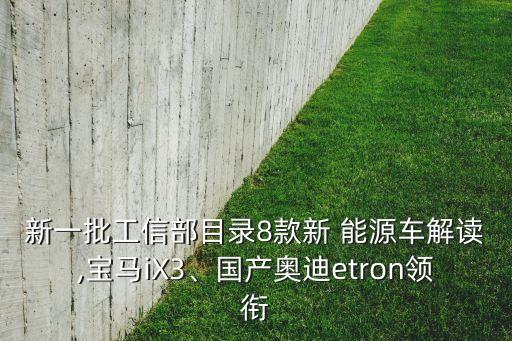 新一批工信部目錄8款新 能源車解讀,寶馬iX3、國產(chǎn)奧迪etron領銜