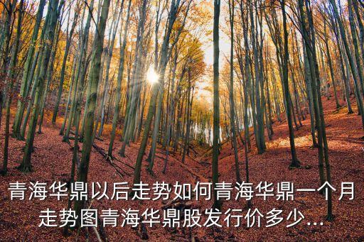 青海華鼎以后走勢(shì)如何青海華鼎一個(gè)月走勢(shì)圖青海華鼎股發(fā)行價(jià)多少...