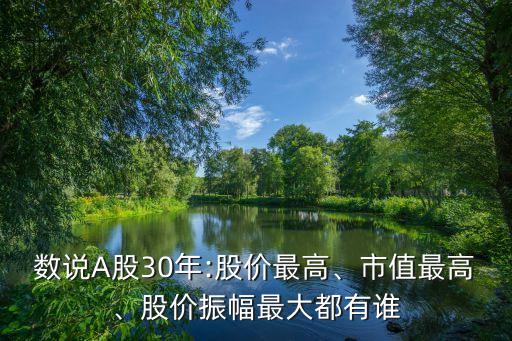 數(shù)說A股30年:股價最高、市值最高、股價振幅最大都有誰
