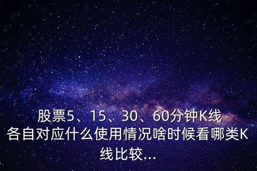  股票5、15、30、60分鐘K線各自對應(yīng)什么使用情況啥時候看哪類K線比較...