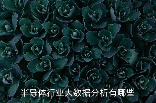 半導體行業(yè)大數(shù)據(jù)分析有哪些