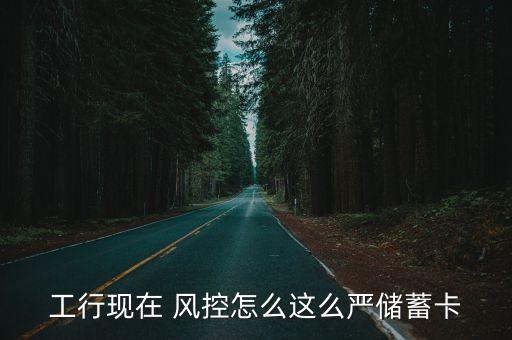 工行現在 風控怎么這么嚴儲蓄卡